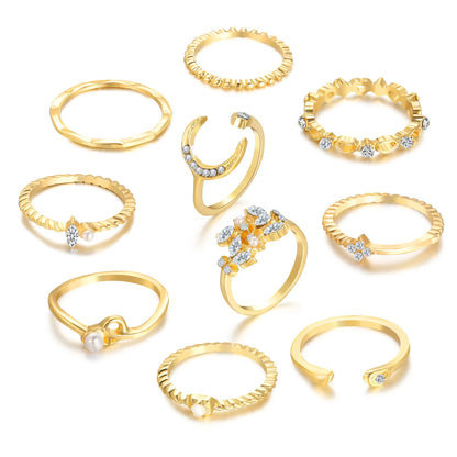 10 Pcs Rings Suit