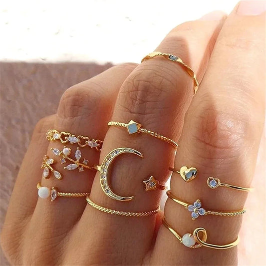 10 Pcs Rings Suit