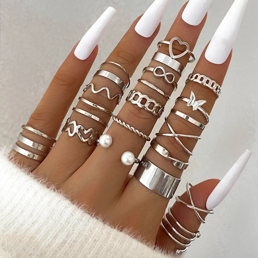 10 Pcs Rings Suit
