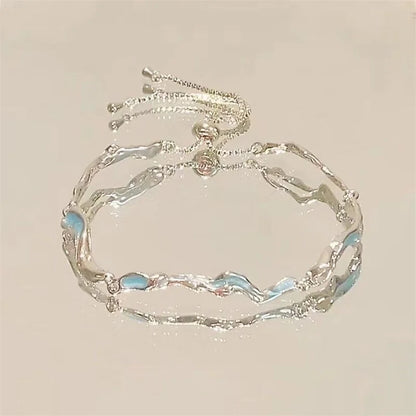 Elegant Crystal Flowers Bracelet