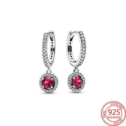 Original 925 Sterling Silver Zircon Pink Shining Bow Set Ring Earrings Bracelets Necklace