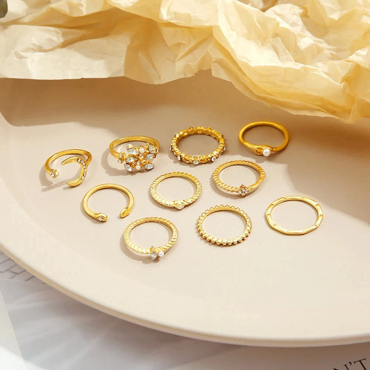 10 Pcs Rings Suit
