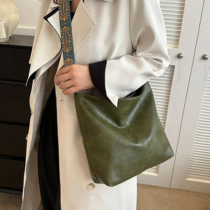 Wide Geometric Strap Shoulder Bag